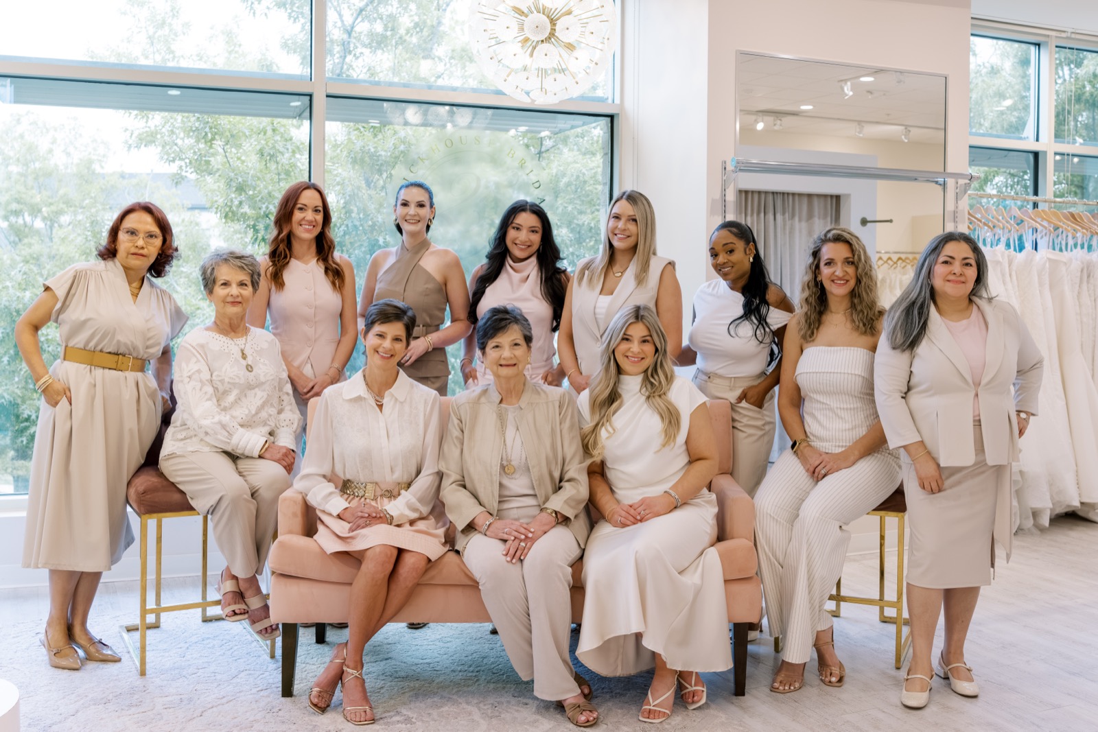 The Brickhouse Bridal team together in the showroom