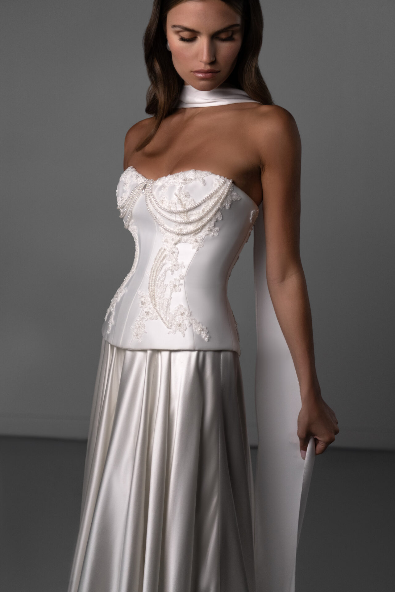 Martina Liana Luxe wedding gown at Brickhouse Bridal