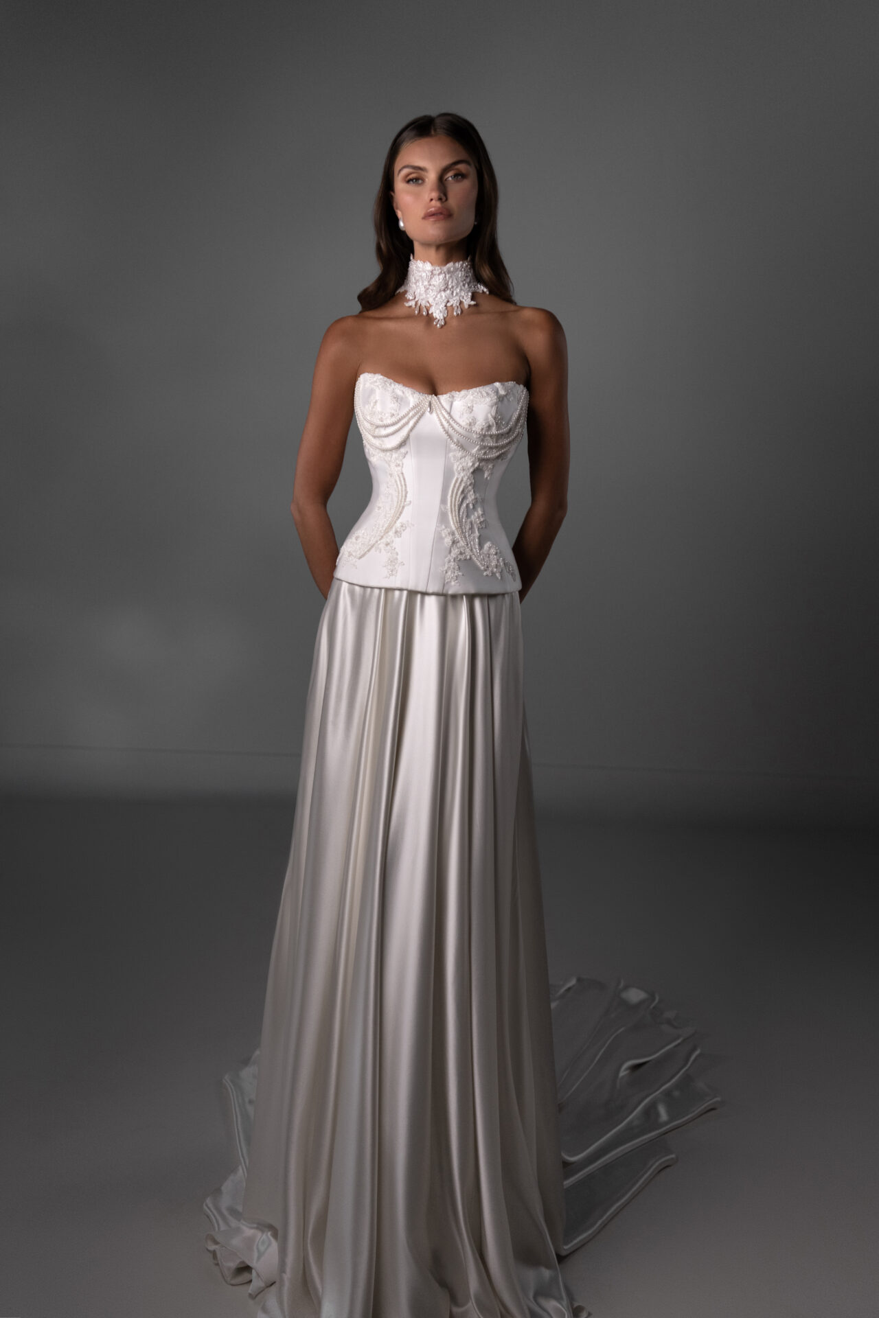 Martina Liana Luxe wedding gown at Brickhouse Bridal