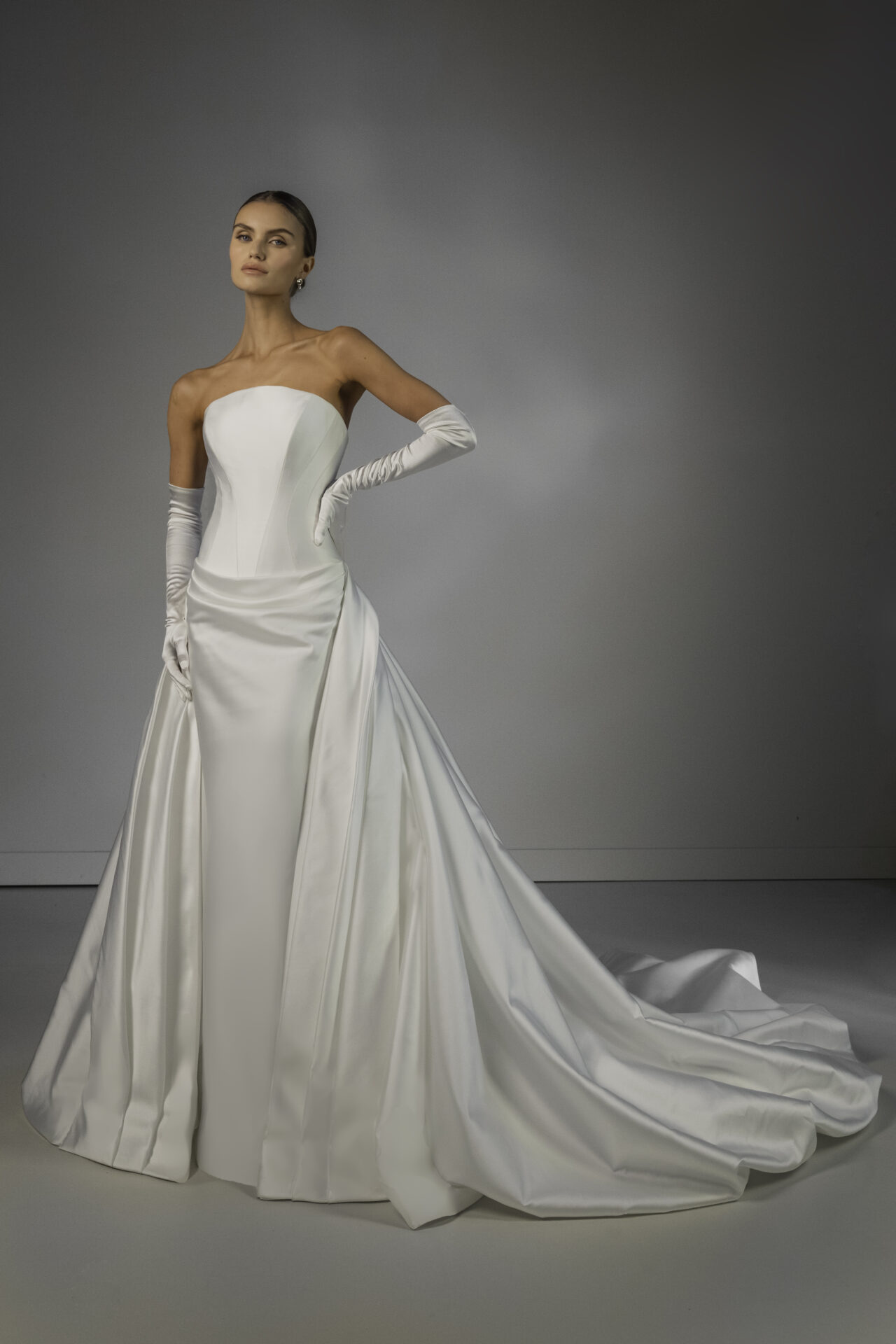 Martina Liana Luxe wedding gown at Brickhouse Bridal