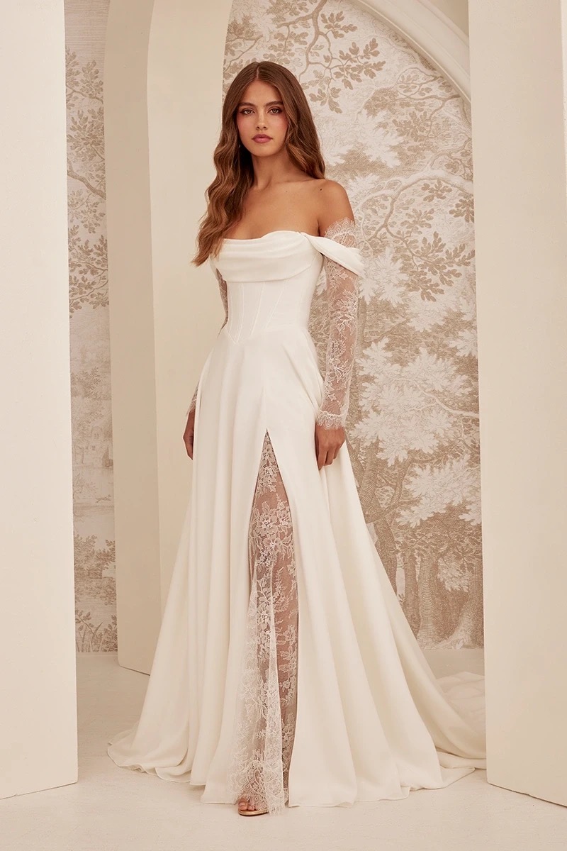 Mikaella & Paloma Blanca wedding gown at Brickhouse Bridal