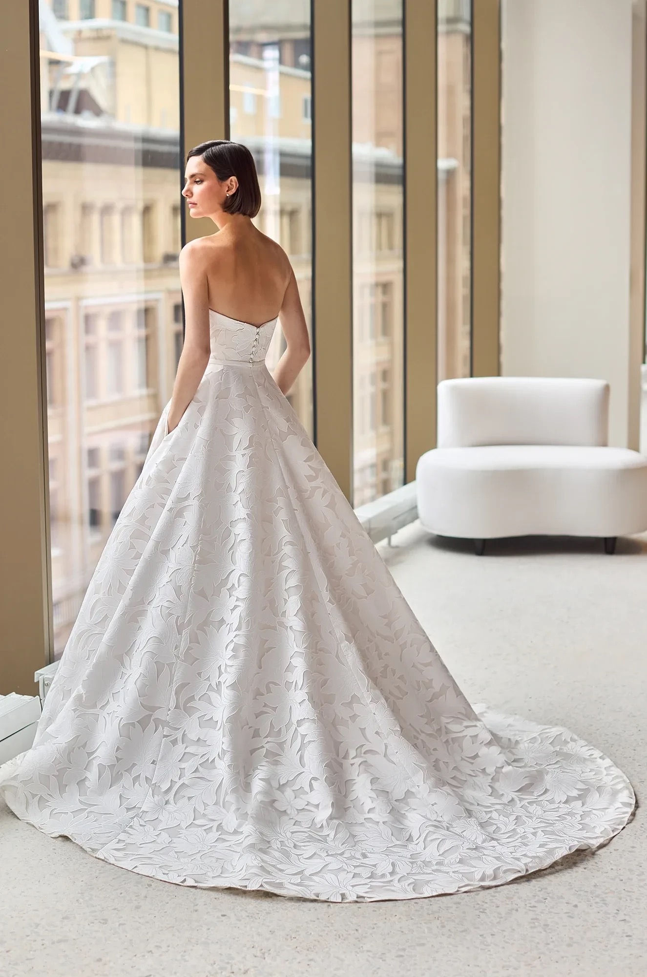 Mikaella & Paloma Blanca wedding gown at Brickhouse Bridal