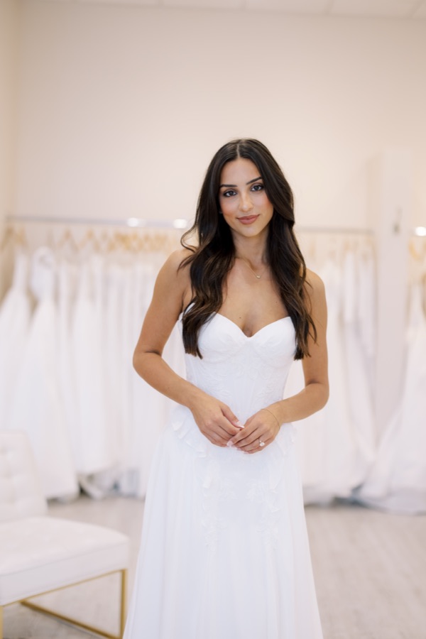 Brickhouse Bridal bride in her wedding gown