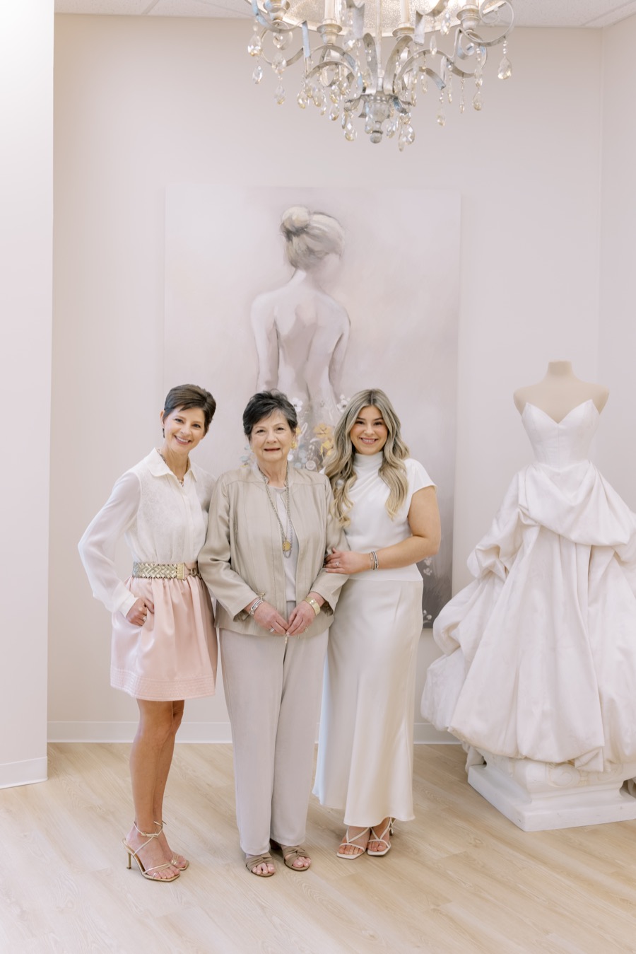 Three generations of the Flake family at Brickhouse Bridal